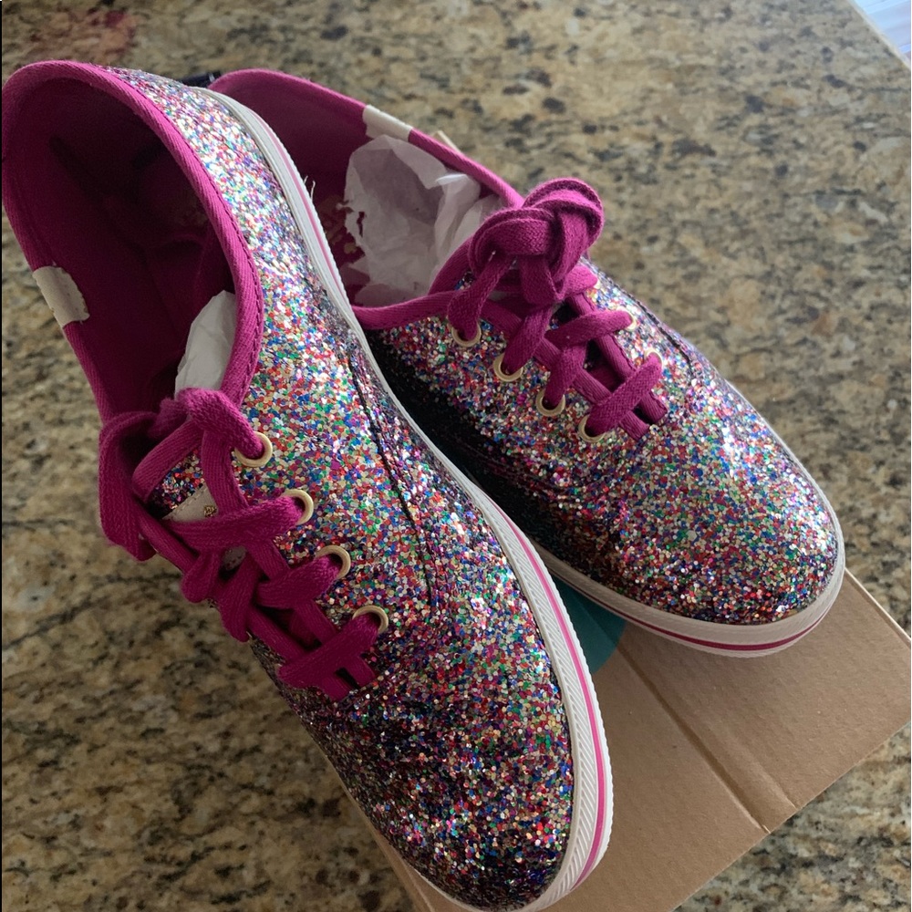 Kate Spade multi- Glitter Keds